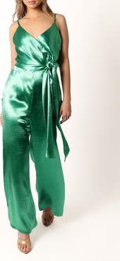 Petal & Pup Jessica Satin Jumpsuit
