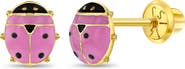 In Season Jewelry 14k Garden Ladybug Earrings