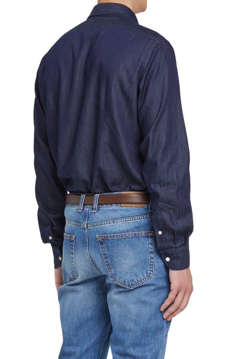 Boglioli Chambray Button-Up Shirt, Alternate, color,