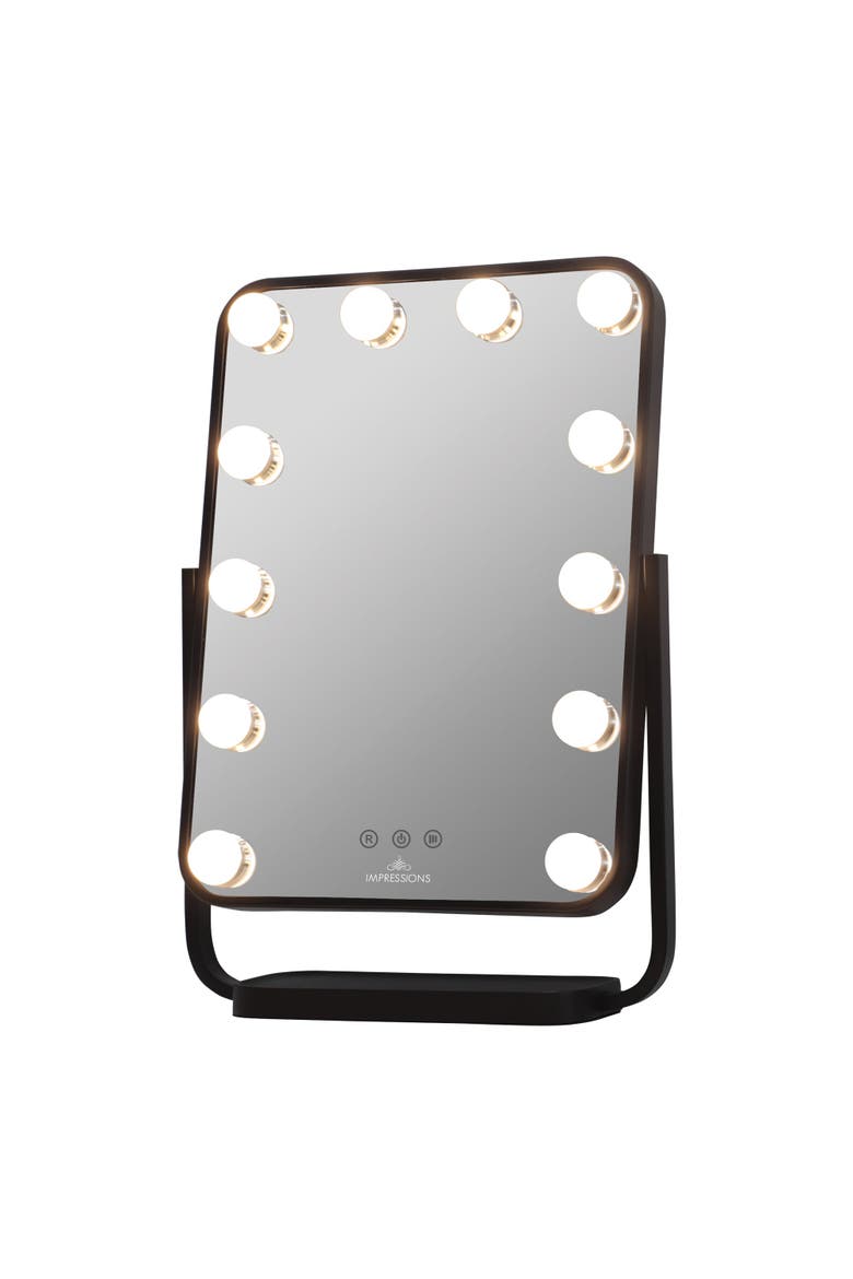 Contour Tri-Tone LED Makeup Mirror, Alternate, color, White