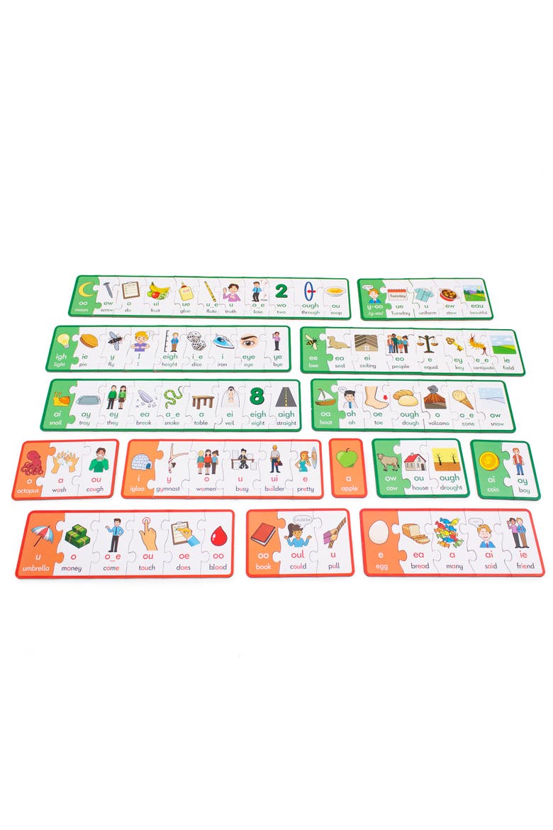 Vowel Puzzles  Educational Learning Set, Alternate, color, Multicolored