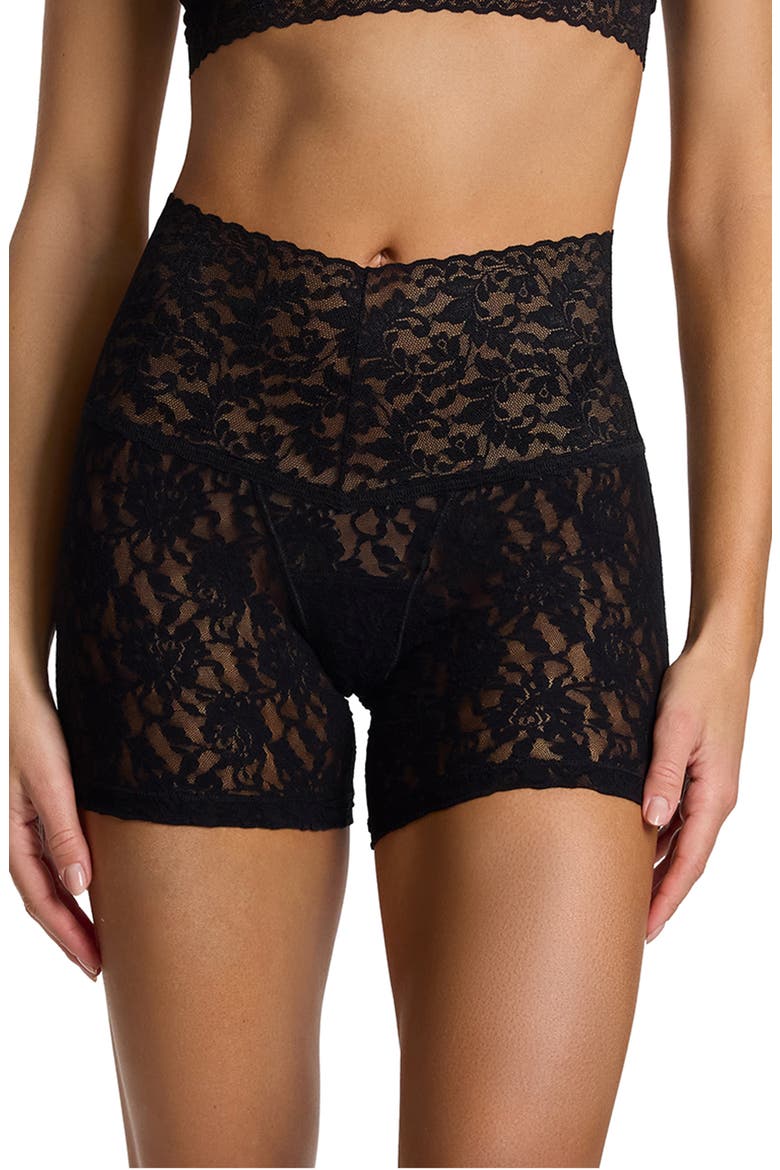 Retro Lace Boxer Briefs, Main, color, BLACK
