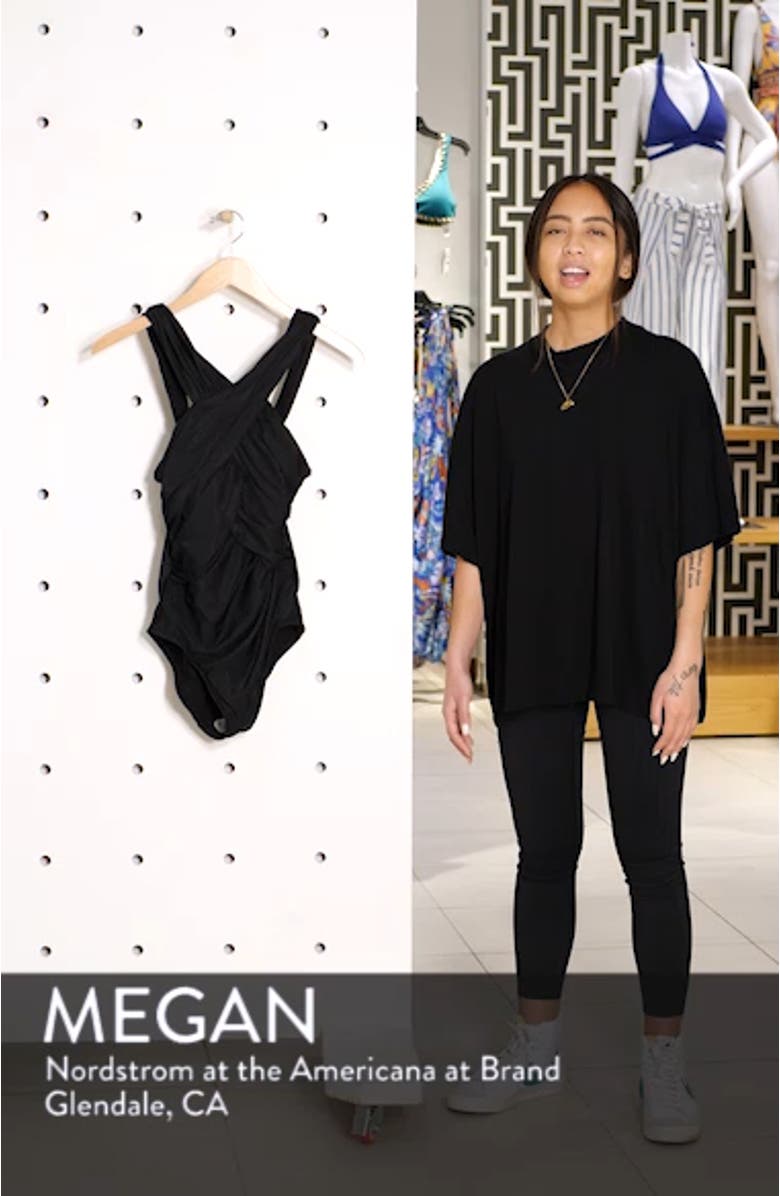 Crisscross One-Piece Swimsuit, sales video thumbnail