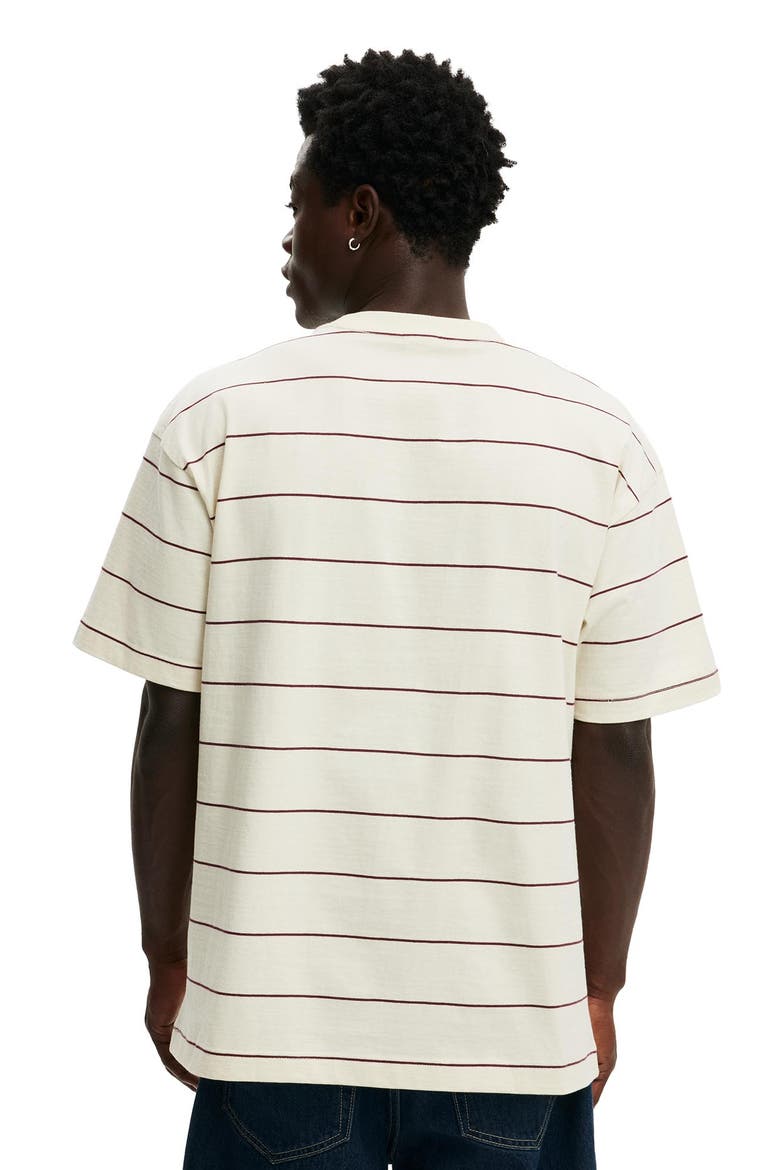 Men's Box Fit Plain T-Shirt, Alternate, color, Creampuff  True Burgundy