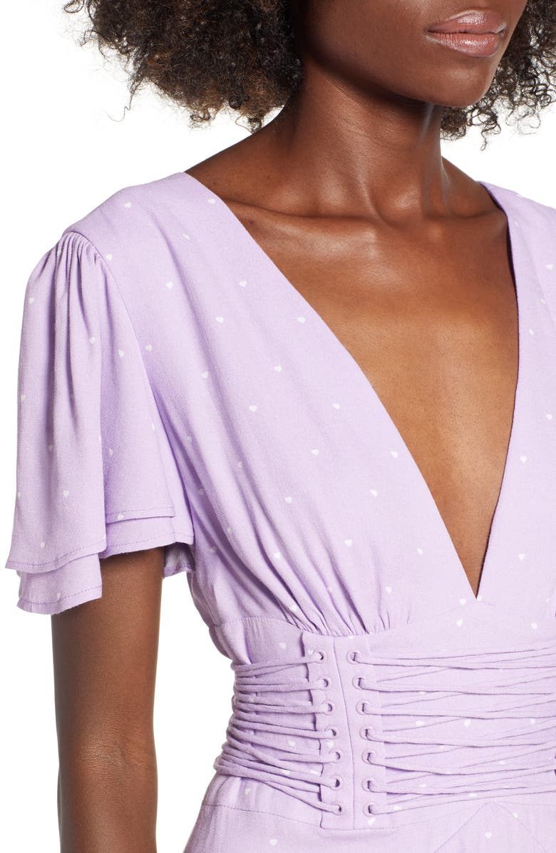 AFRM Micah Corset Maxi Dress, Alternate, color, 