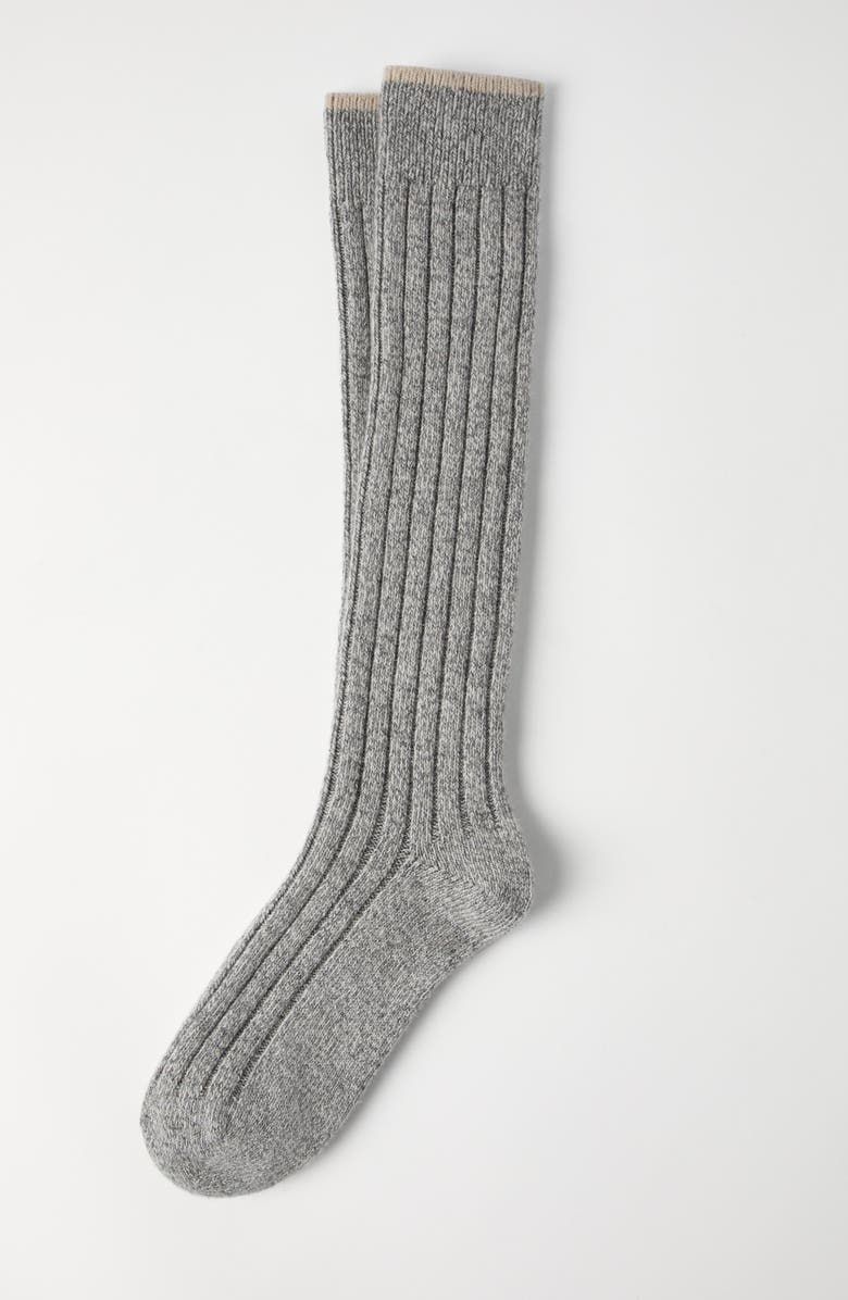 Brunello Cucinelli Cashmere knit socks, Alternate, color,
