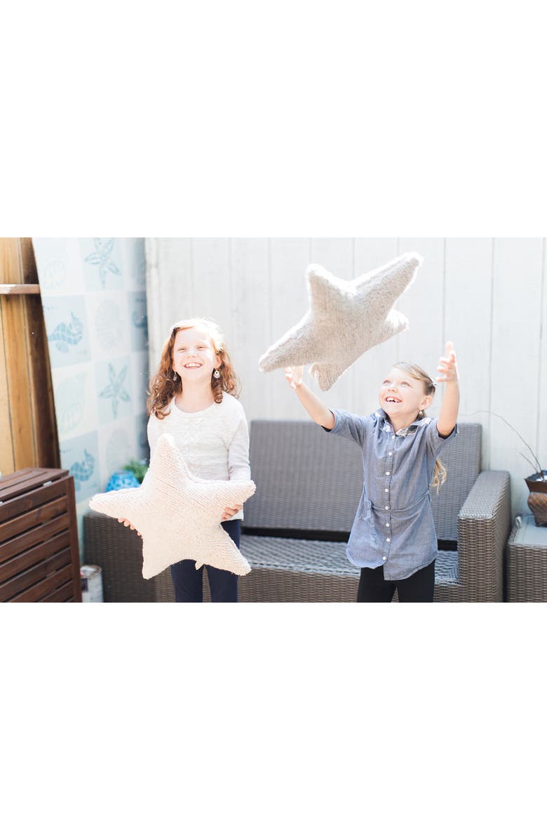 Lorena Canals Star Cushion, Alternate, color, Beige