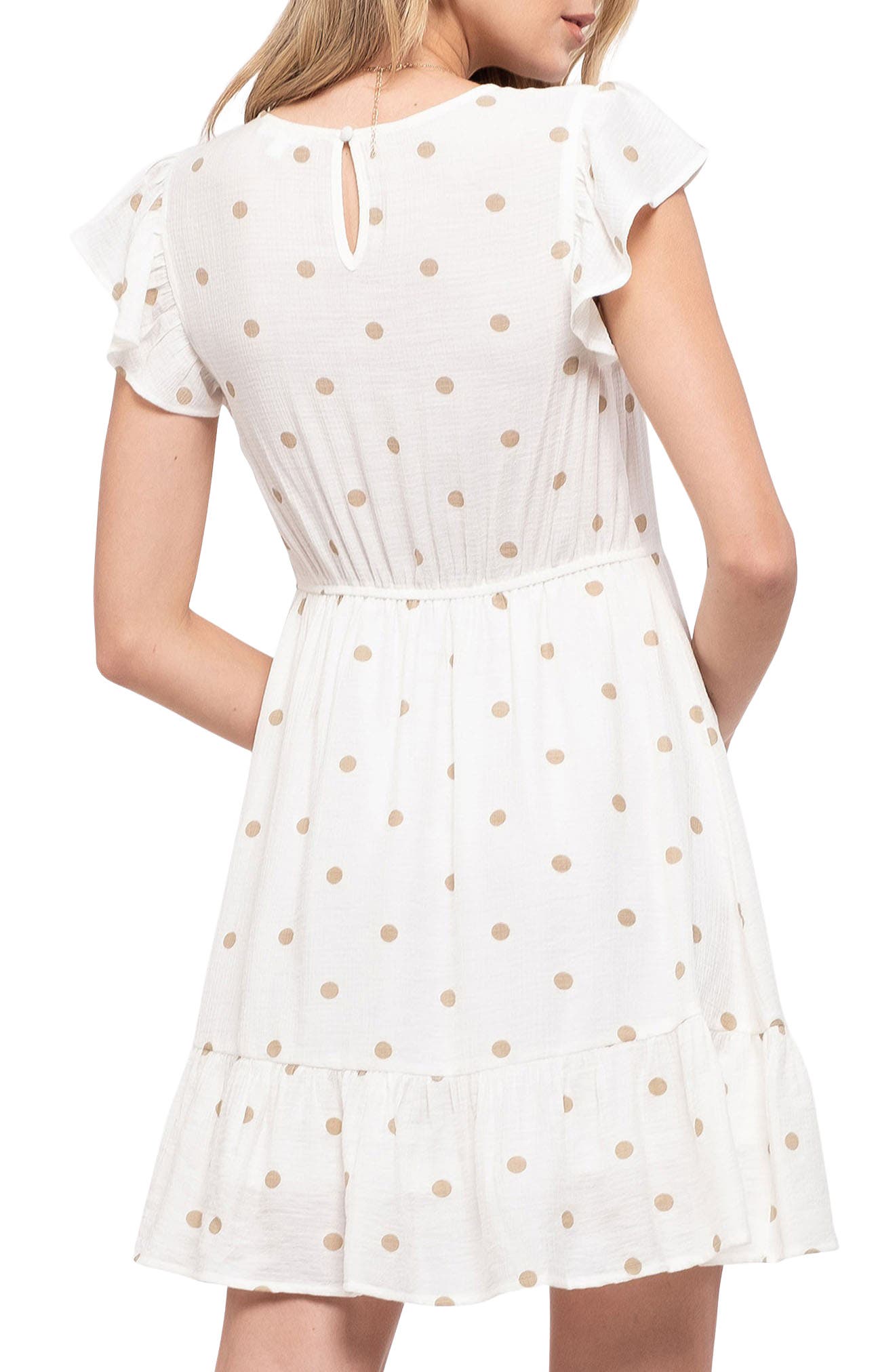 Blu Pepper Dot Print Baby Doll Dress (Women) | Nordstromrack
