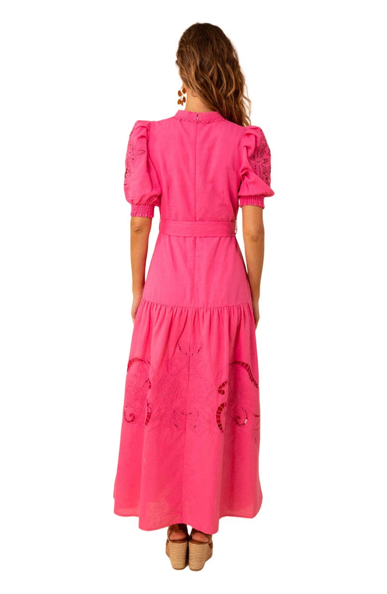 Hale Bob Ruth Linen Maxi Dress, Alternate, color, 