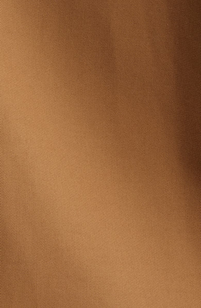 MANGO Cuba Oversize Short Cotton Trench Coat, Alternate, color, Medium Brown