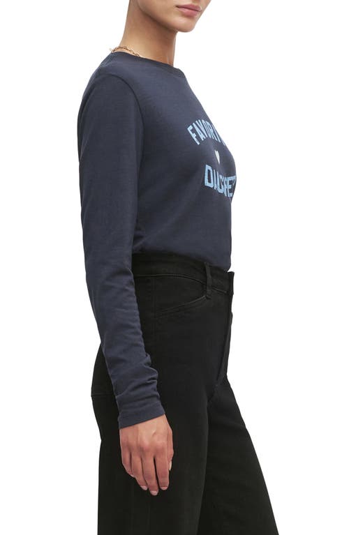 Favorite Daughter The Long Sleeve Graphic T-shirt In Blue