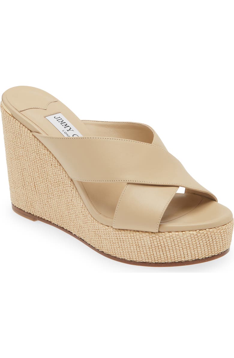 Jimmy Choo Dovina Espadrille Platform Wedge, Main, color,