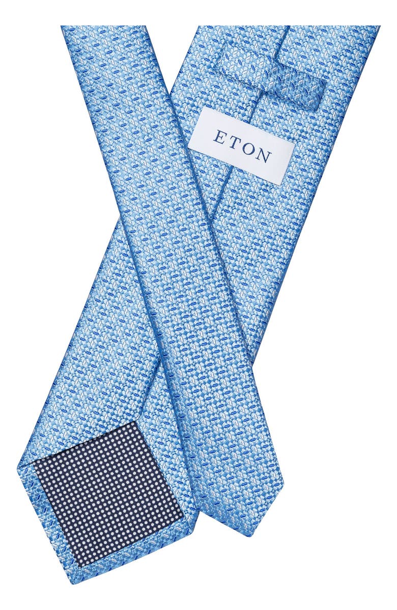 Eton Micropattern Silk Tie, Alternate, color,
