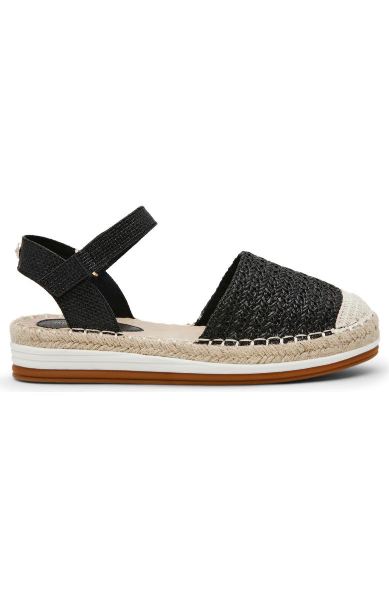 Anne Klein Jordanna Espadrille Sandal, Alternate, color, Black Raffia