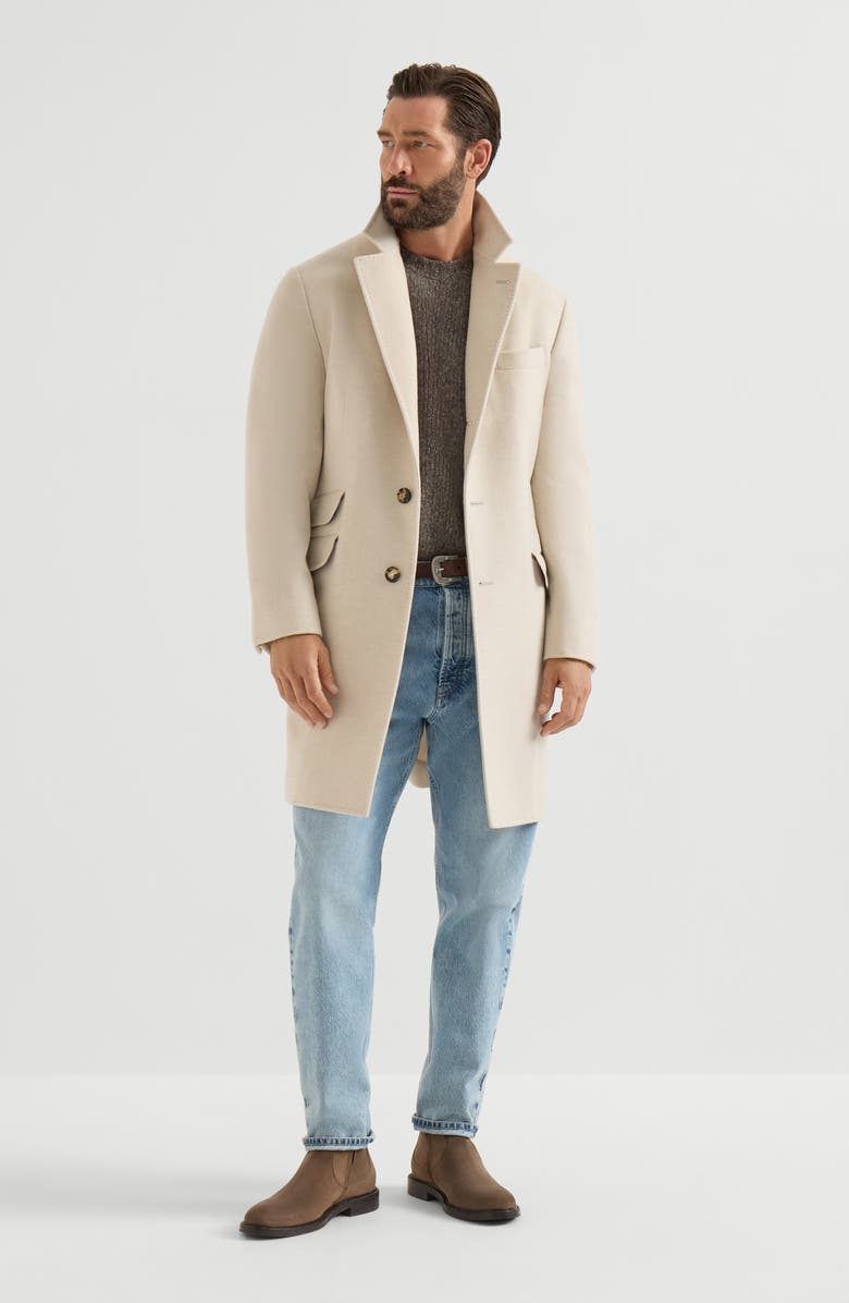 Brunello Cucinelli Cashmere and silk sweater, Alternate, color, Brown