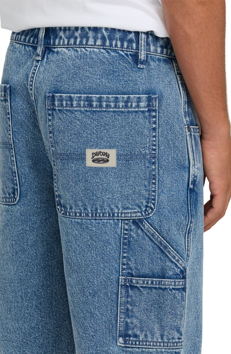 Billabong Bad Dog Denim Utility Shorts, Alternate, color, Faded Denim