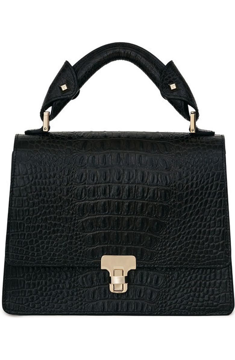 VIE LORIE Vittoria Top Handle Bag, Main, color, Black Chestnut