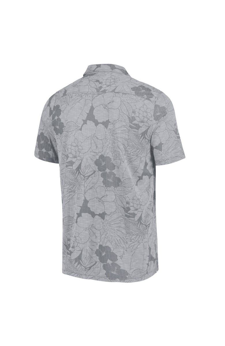 Tommy Bahama Men's Tommy Bahama Gray Indiana Hoosiers Miramar Blooms Polo, Alternate, color, 