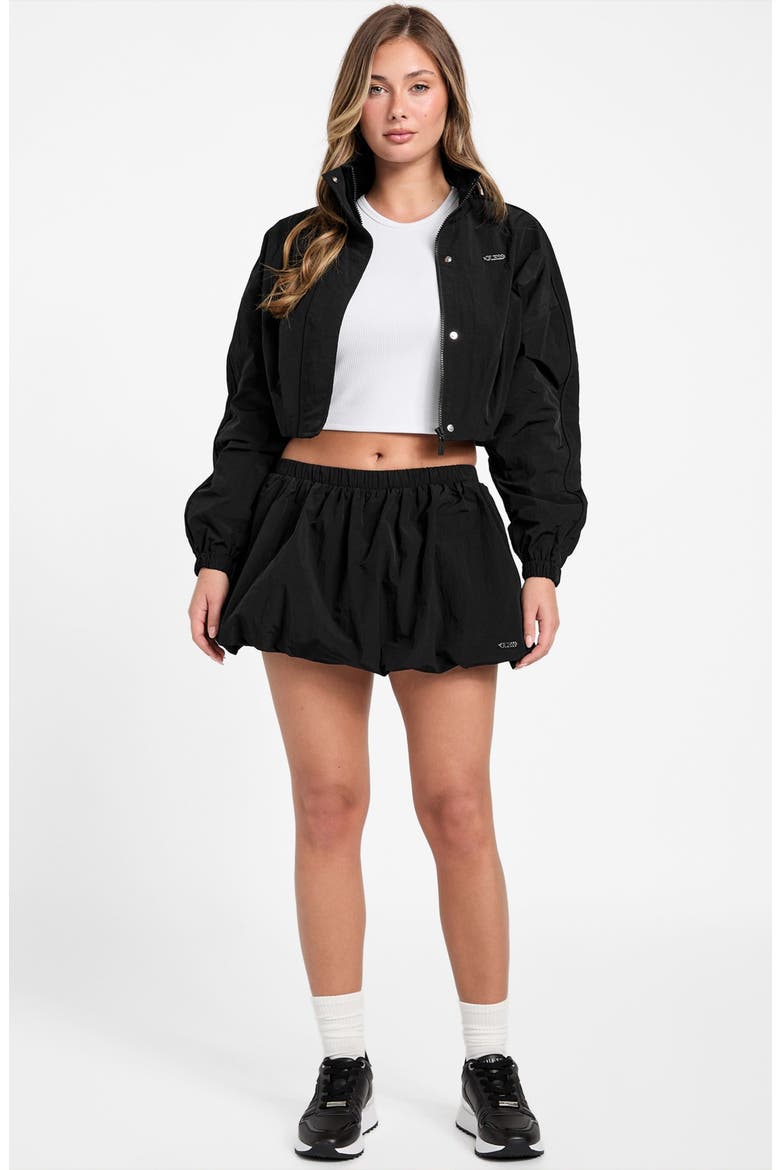 Nina Crop Jacket, Alternate, color, JET BLACK