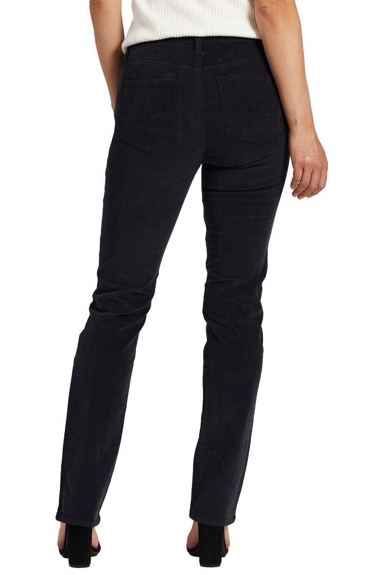 Ruby Straight Leg Corduroy Pants, Alternate, color, BLACK