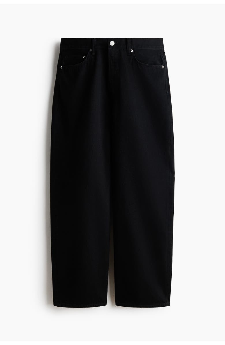 H&M Baggy Jeans, Main, color, Black