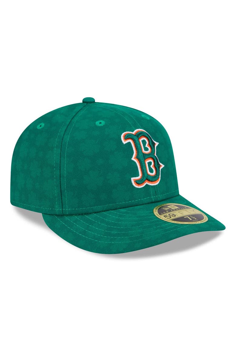 New Era Men's New Era Kelly Green Boston Red Sox St. Patrick's Day Low Profile 59FIFTY Fitted Hat, Alternate, color, 