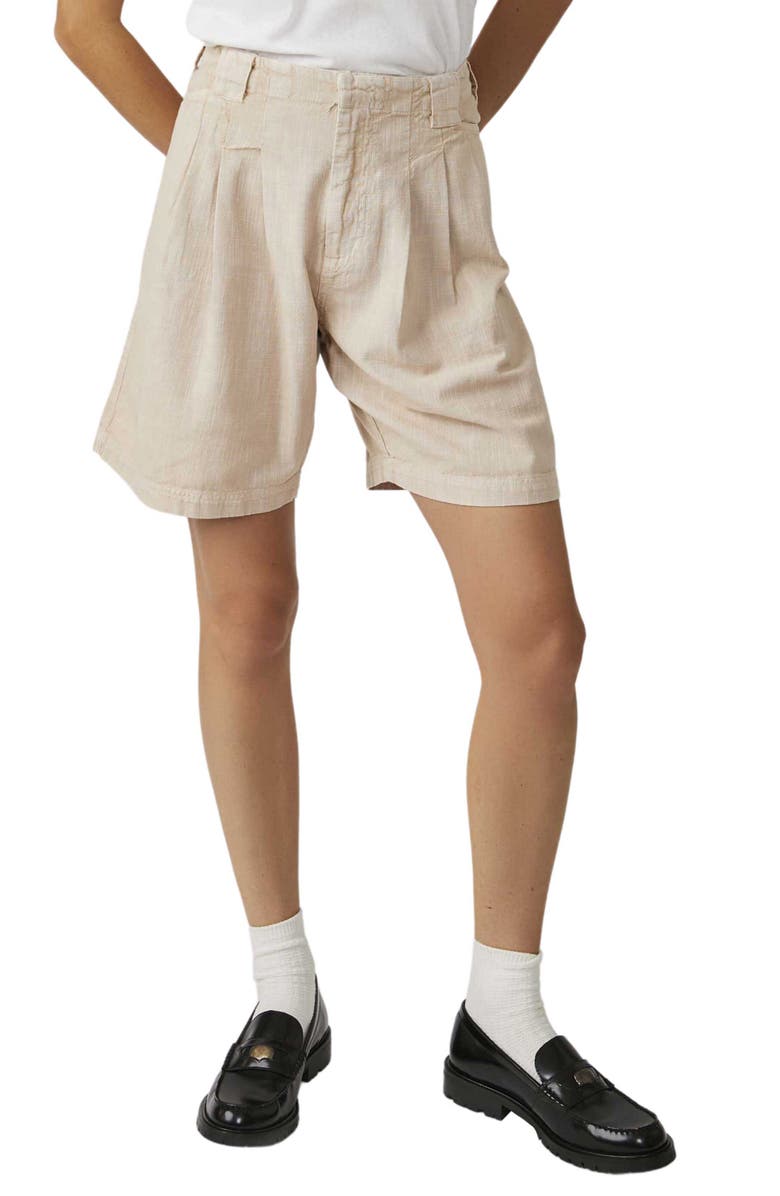 Free People Say So Cotton Trouser Shorts, Main, color, 