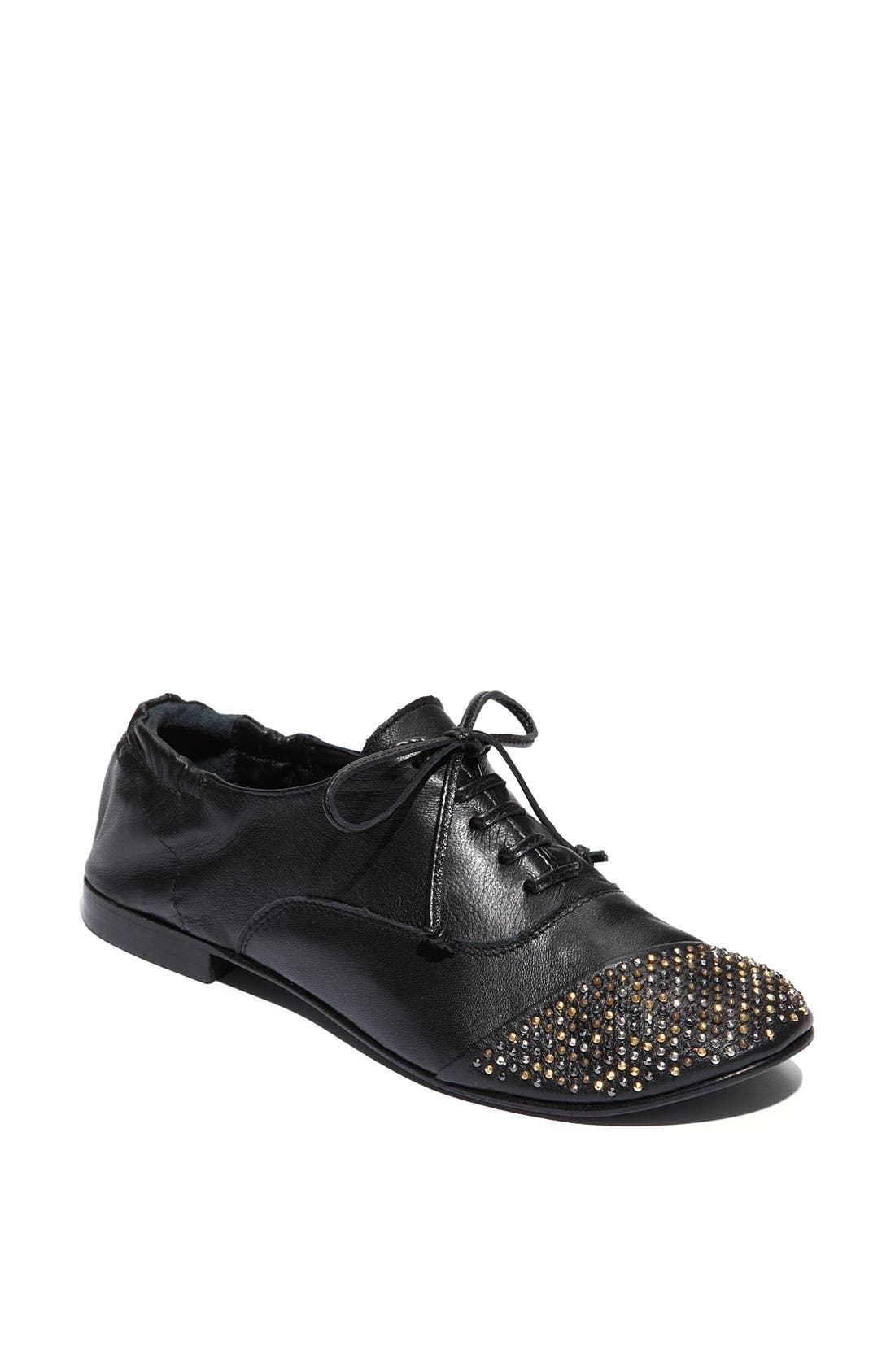 Studded Oxford, Main, color, BLACK SUEDE