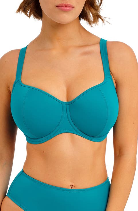 Jewel Cove Underwire Sweetheart Padded Bikini Top