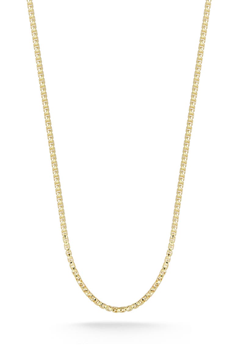Box Chain Necklace, Main, color, YELLOW GOLD