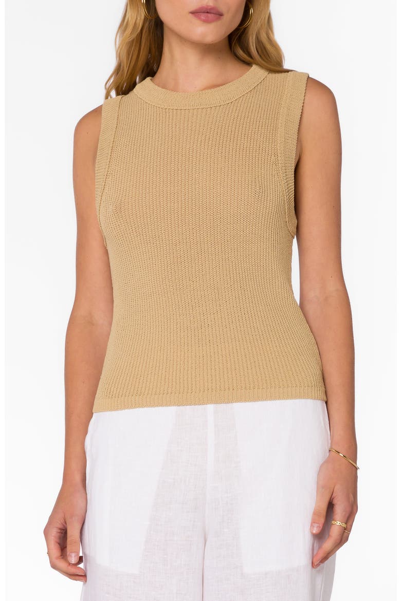 Sherry Textured Knit Vest, Main, color, QUINOA
