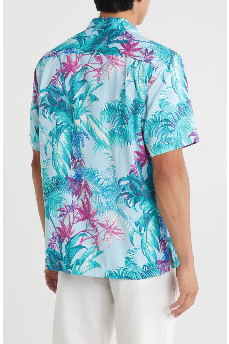 Gustavia Grove Short Sleeve Button-Up Shirt, Alternate, color, PLAYA AZUL