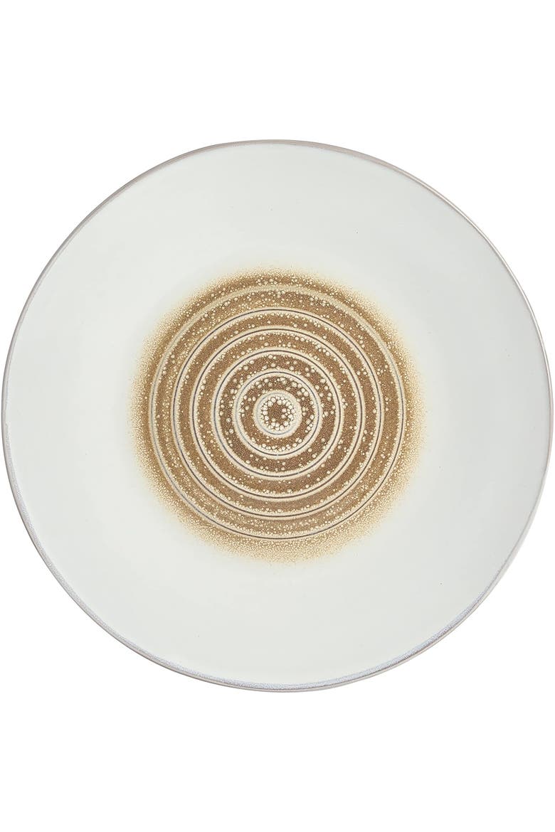 Spiral Embossed 16 Piece Stoneware Dinnerware Set, Alternate, color, White