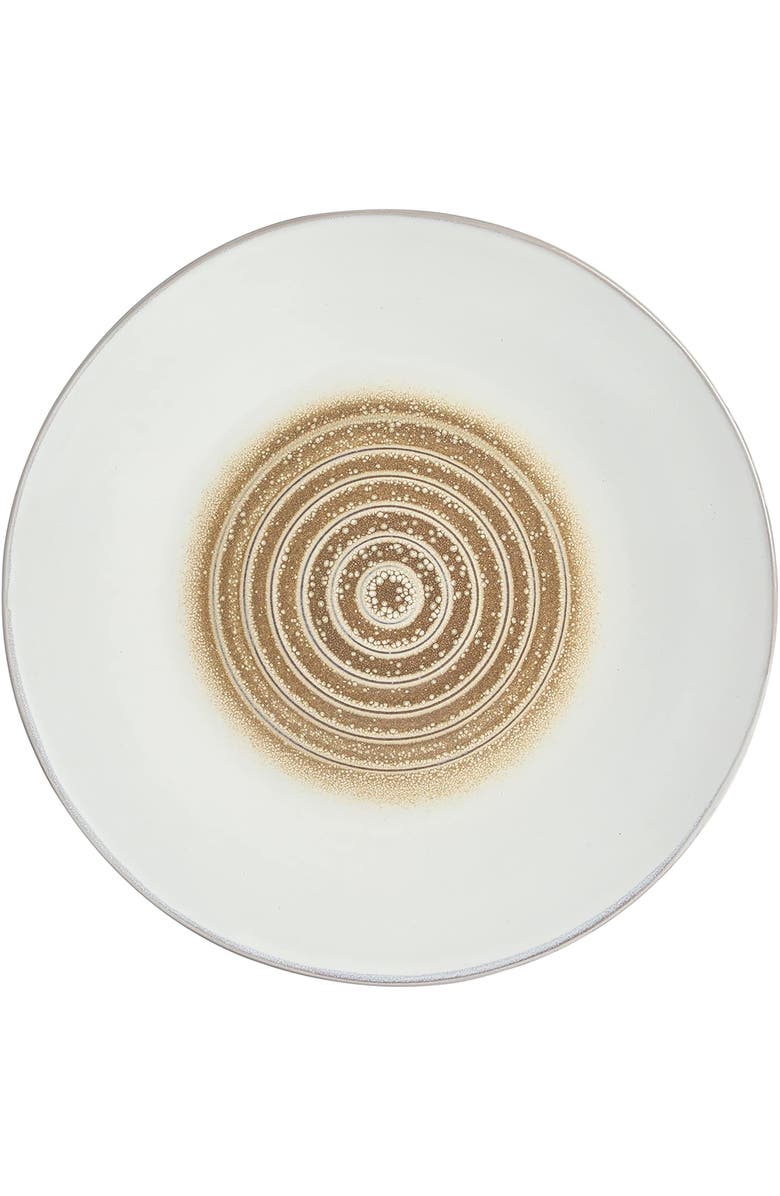 Gibson Elite Spiral Embossed 16 Piece Stoneware Dinnerware Set, Alternate, color, White