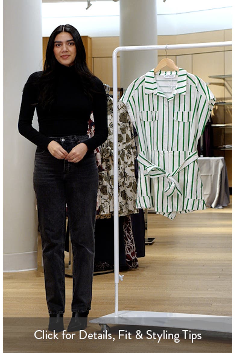 Addie Stripe Cotton Romper video