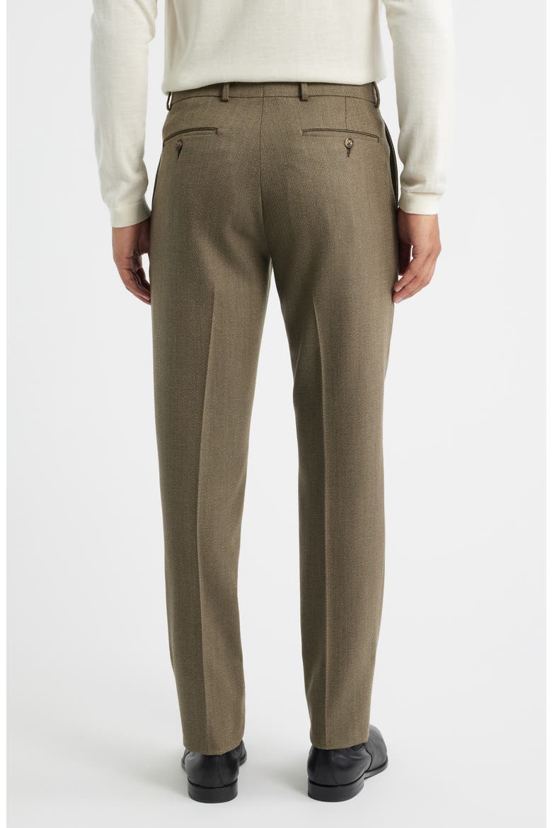 Covert Worsted Stretch Wool Dress Pants, Alternate, color, TAN