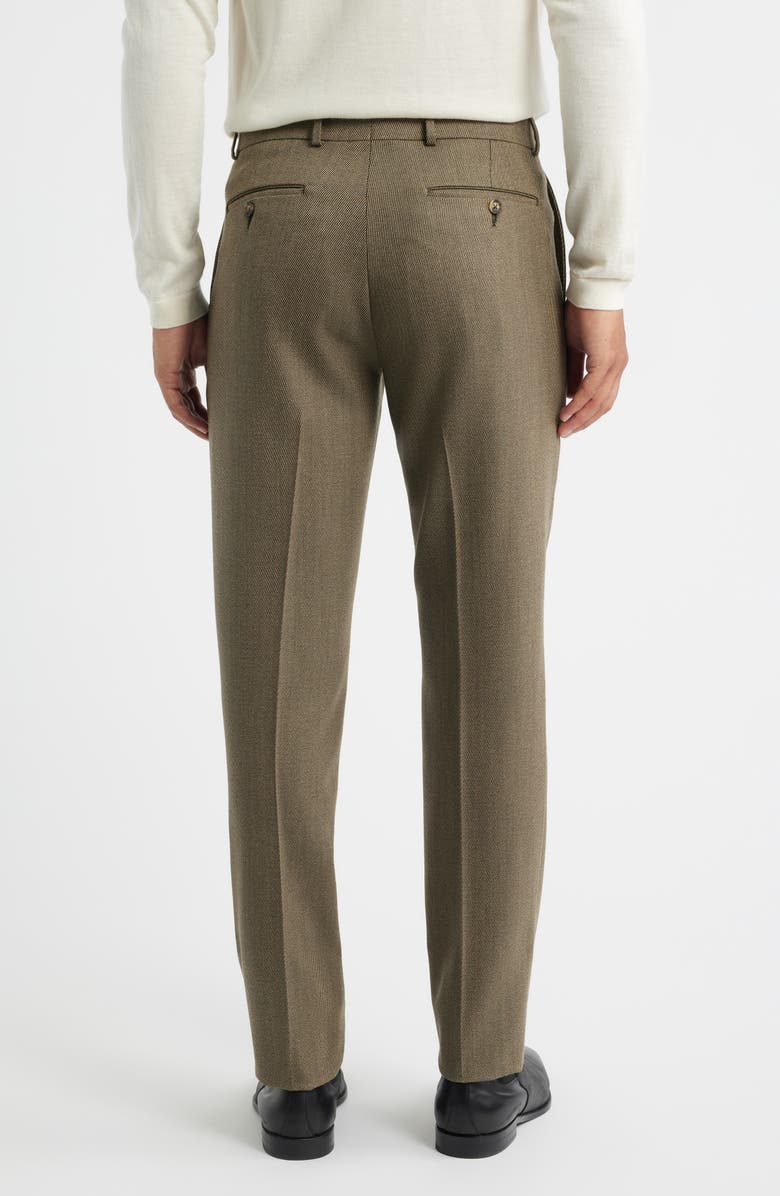 Berle Covert Worsted Stretch Wool Dress Pants, Alternate, color, Tan