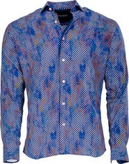 Maceoo Einstein Marthyr0235 Blue Button-Up Shirt