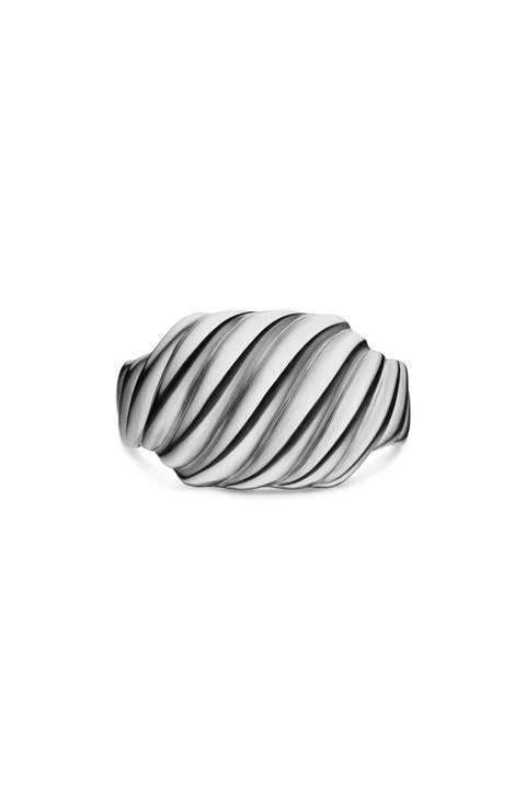 Sculpted Cable Contour Ring