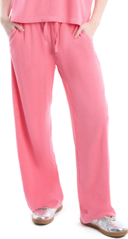 Wilt Crochet Trim Wide Leg Pant