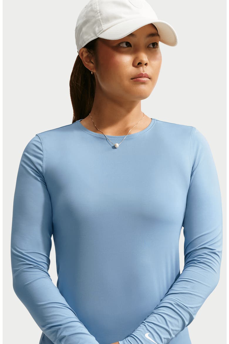 Golf Club Dri-FIT UV Long Sleeve Top, Alternate, color, WORK BLUE/ WHITE