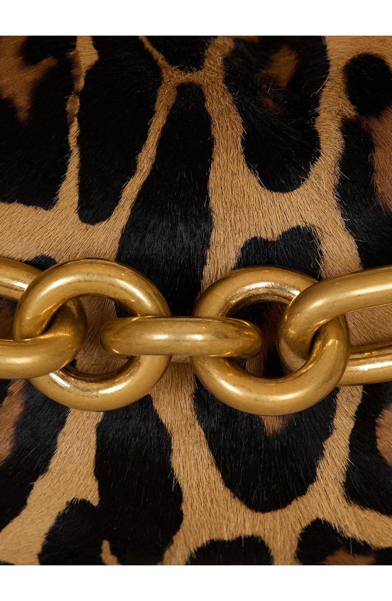 Balmain Medium Sync Genuine Calf Hair Shoulder Bag, Alternate, color, 