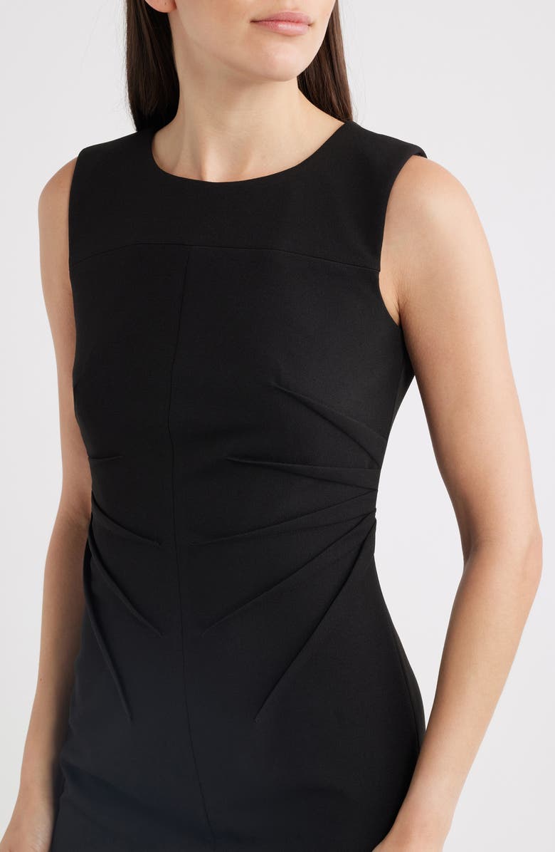 Anne Klein Radiant Pleat Scuba Crepe Sheath Dress, Alternate, color, Anne Black