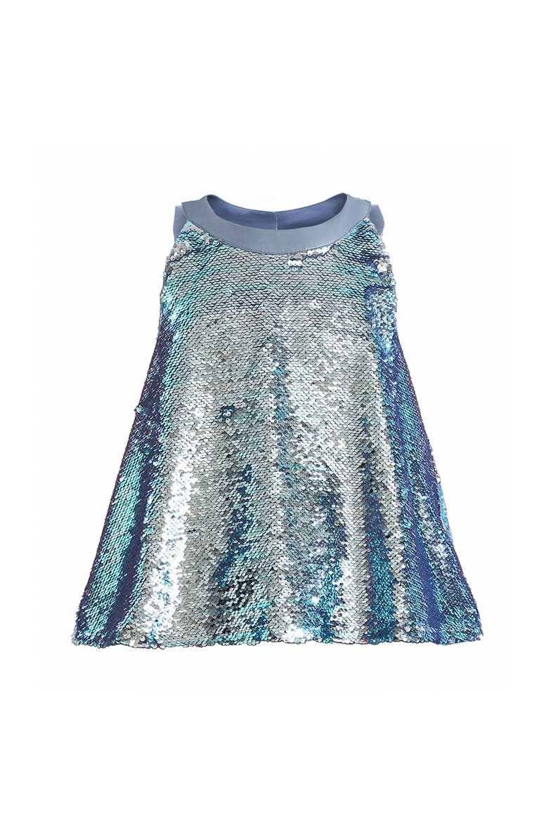 Tulleen Sylvara Sequin Ruffle Skirt Set, Alternate, color, Blue