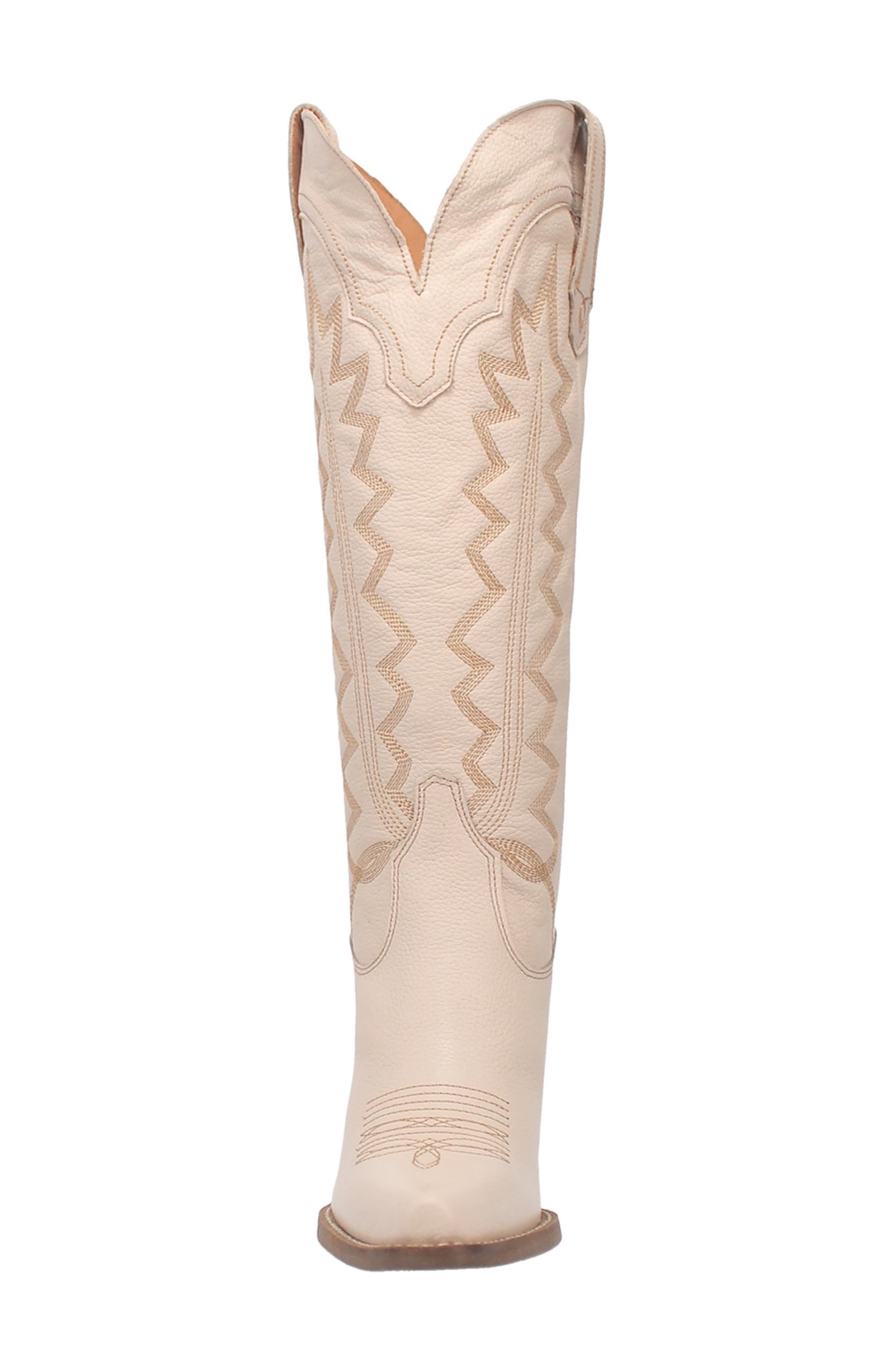 Knee High Western Boot, Alternate, color, SAND