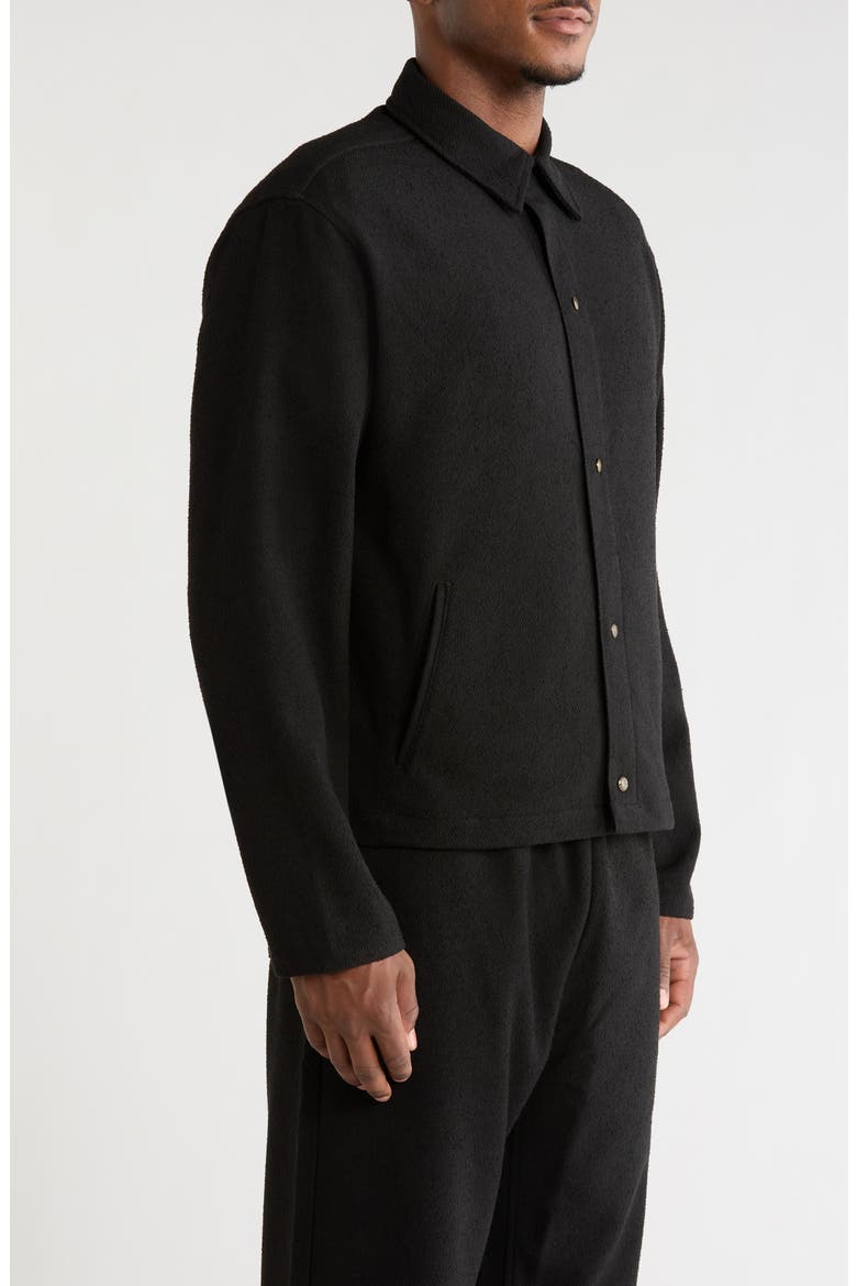 Nep Yarn Overshirt, Alternate, color, BLACK