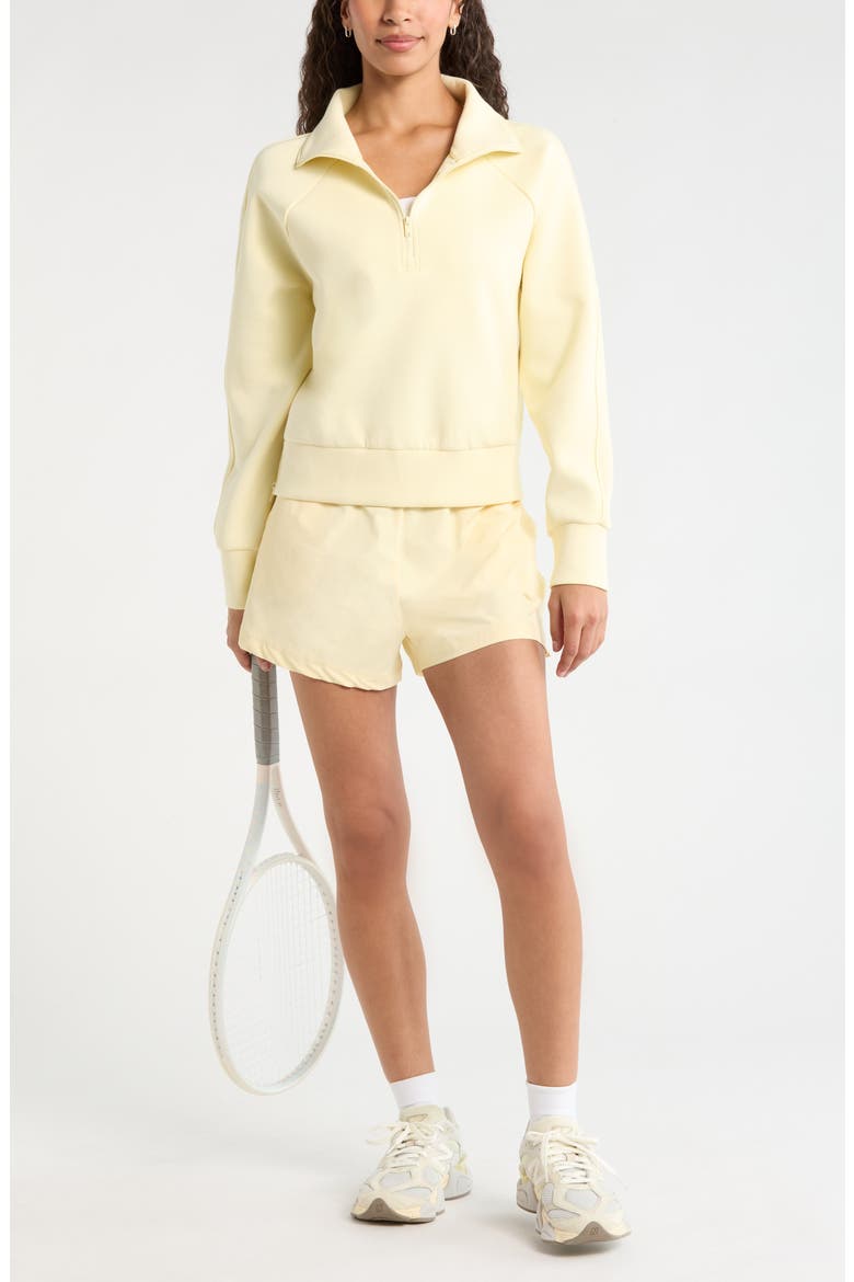 Atlas High Waist Daily Shorts, Alternate, color, YELLOW FLAN