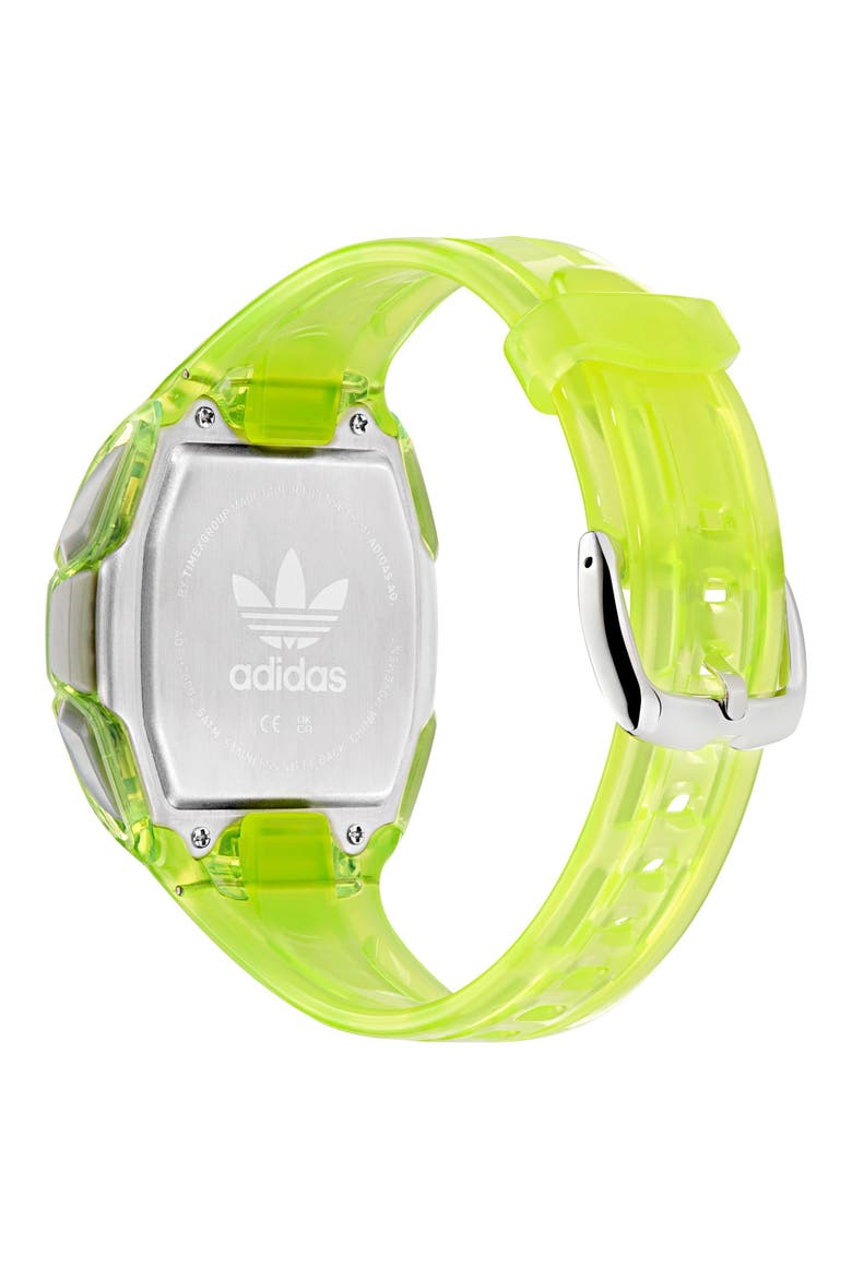 AO Fashion Chronograph Silicone Strap Watch, 45mm, Alternate, color, GREEN