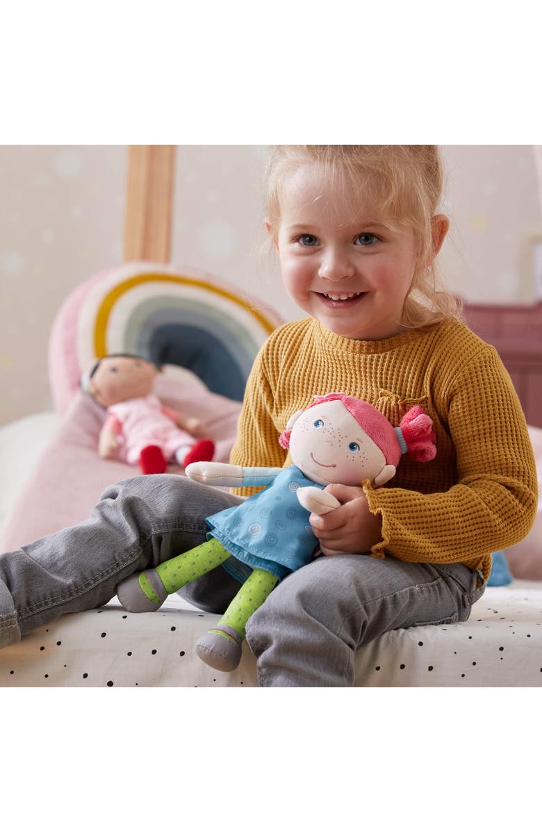 HABA Snug Up Philine - 10" Soft Doll with Embroidered Face Machine Washable - Perfect First Doll and Stuffed Cuddle Companion for 18 Months and Up, Alternate, color, Multi