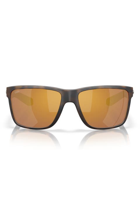 Broadbill II 58mm Polarized Rectangular Sunglasses